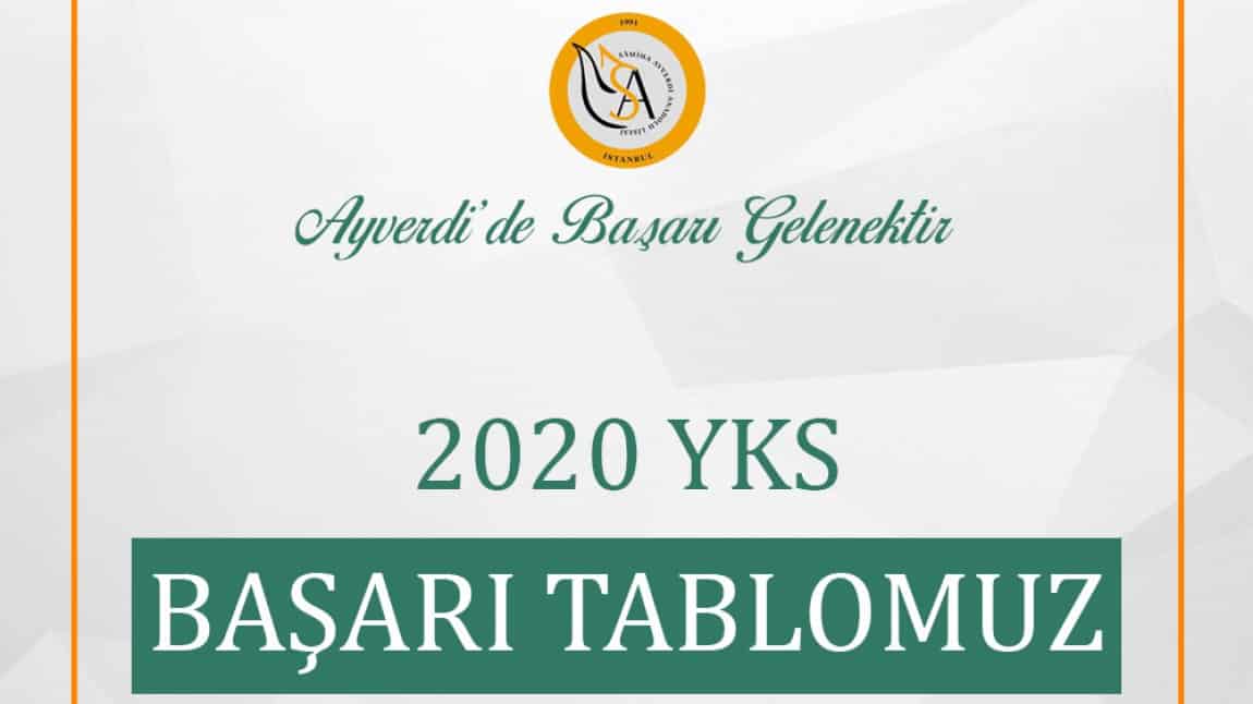 AYVERDİ' DE GELENEK BOZULMADI, İŞTE 2020 YKS BAŞARI TABLOMUZ!